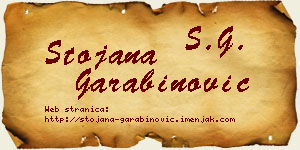 Stojana Garabinović vizit kartica